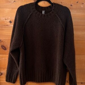 Anthropologie Cline Chunky Crew Neck Sweater